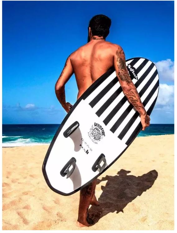 Toledo Wildfire Striped Planche de Surf MousseSoftboardSoftech