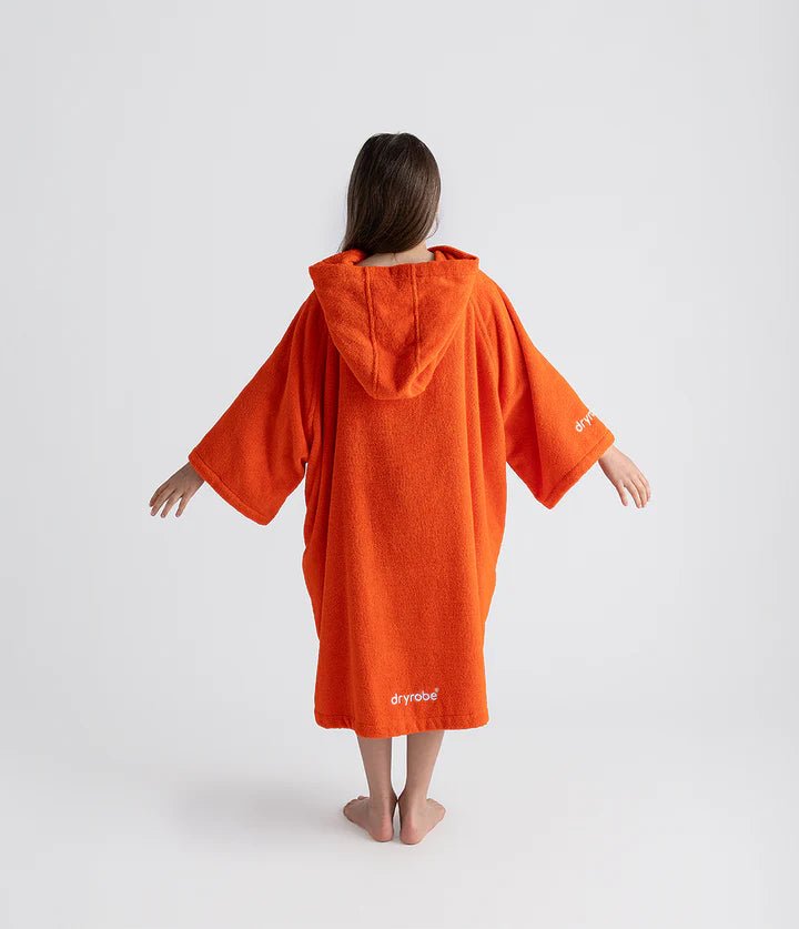 Towel Robe Organic - Poncho Coton Organic Enfant OrangePonchosDryrobe