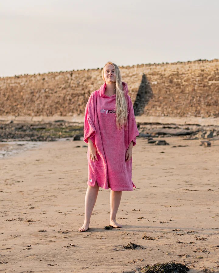 Towel Robe - Poncho Coton Organic Adulte RosePonchosDryrobe