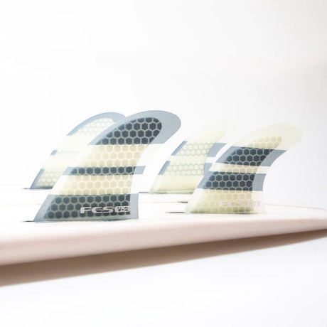 V - 2 PC Tri - Quad Fin Set Blue/White#DérivesFcs