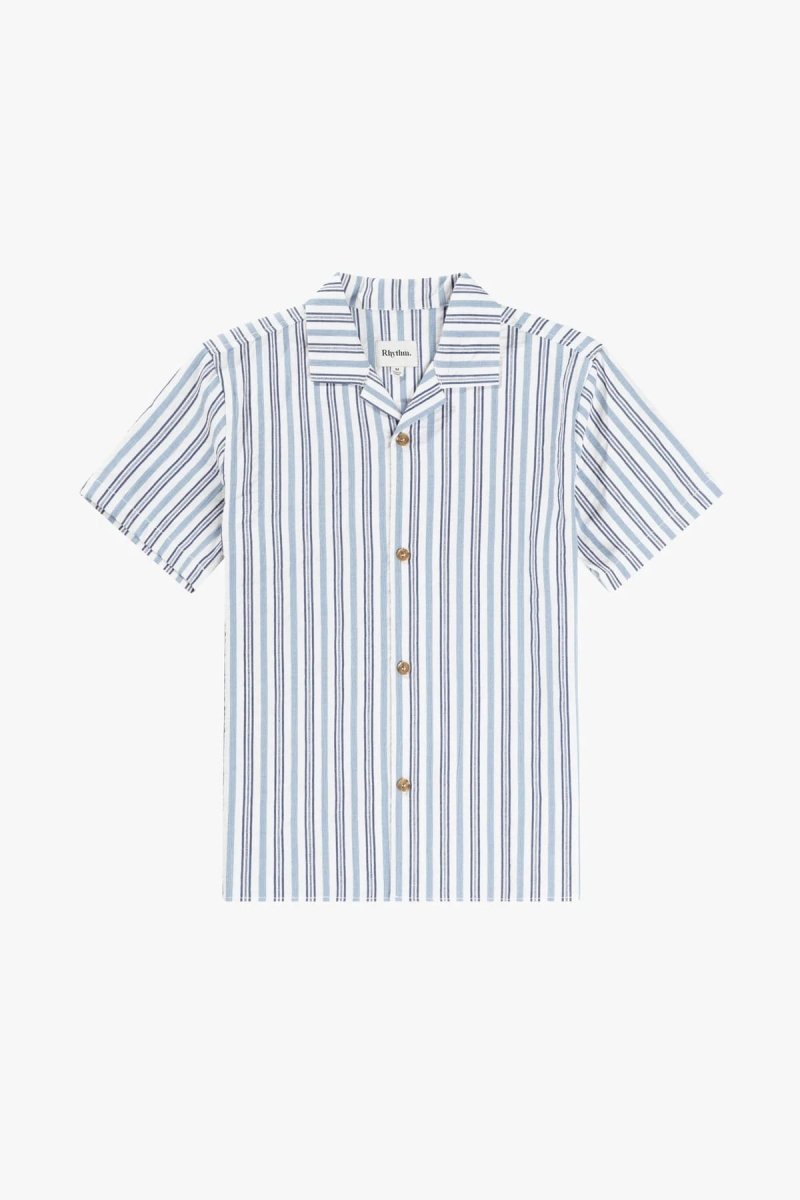 Vacation Strip Ss Chemise Homme#ChemisesRhythm