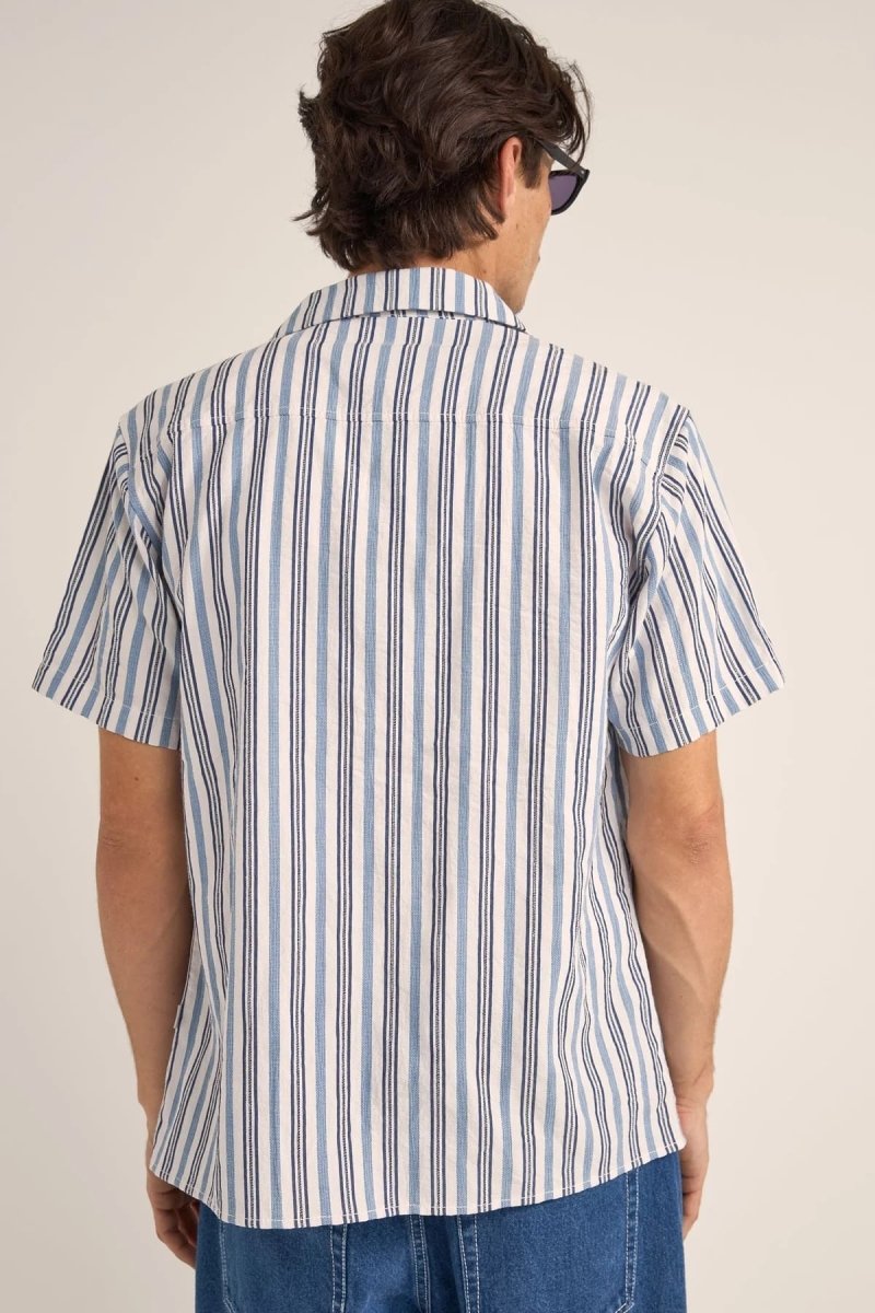 Vacation Strip Ss Chemise Homme#ChemisesRhythm