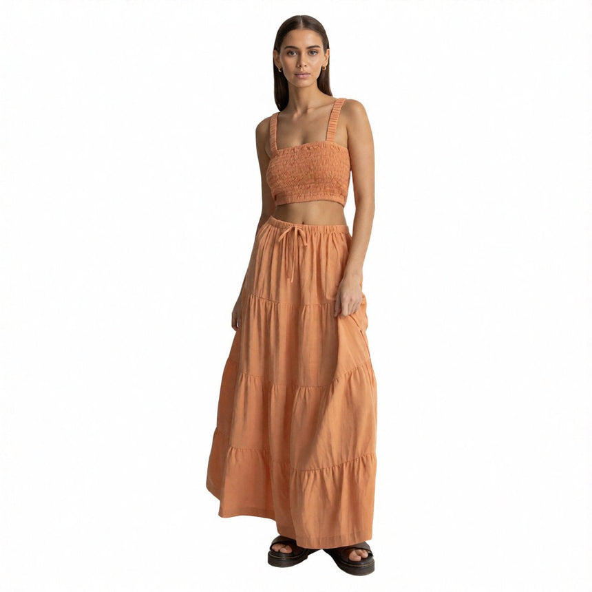 Villa Tiered - Jupe Longue Femme#SkirtRhythm