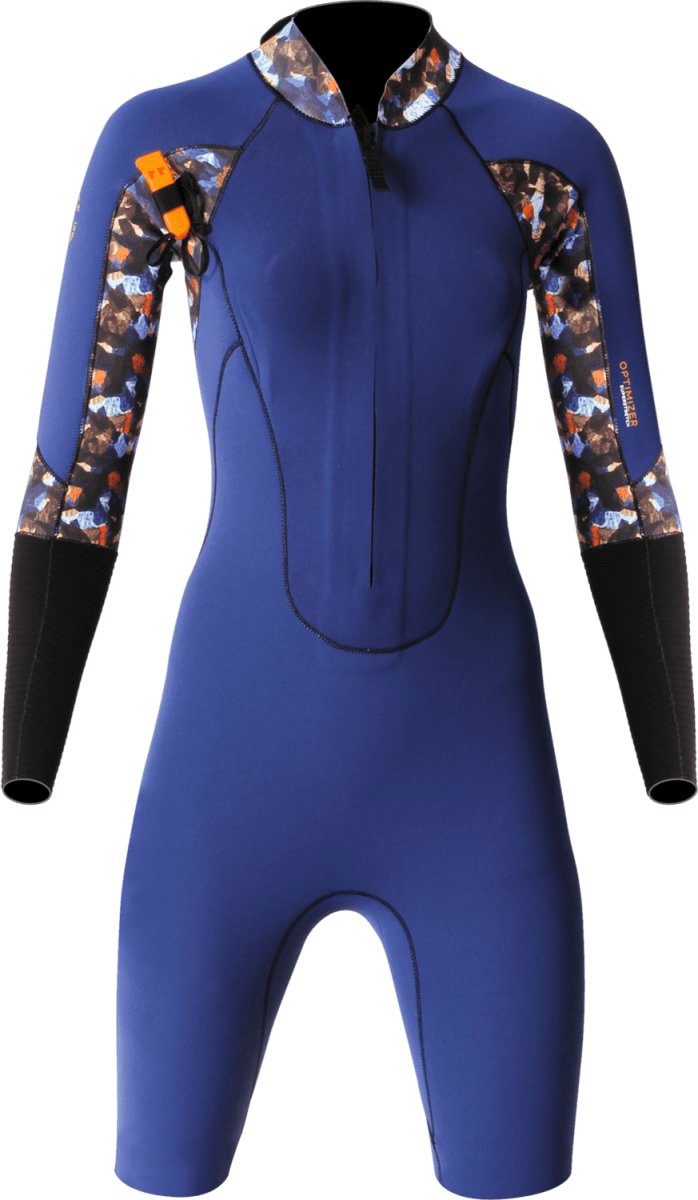 2/2 Optimizer Dual Zip L/S Shorty Longe Cote Femme#ShortyOcean Step