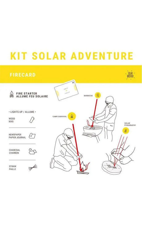 Adventure Kit Matériel De Survie Solaire#FeuSolar Brother