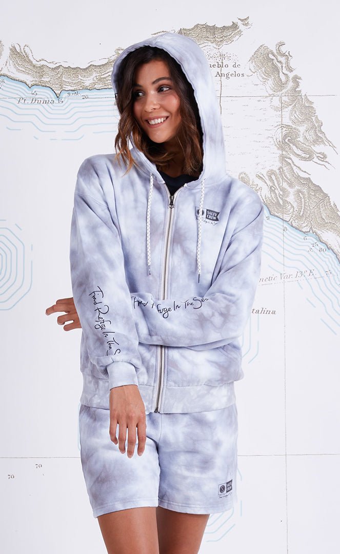 Alpha Stone Sweat À Capuche Femme#SweatsSalty Crew