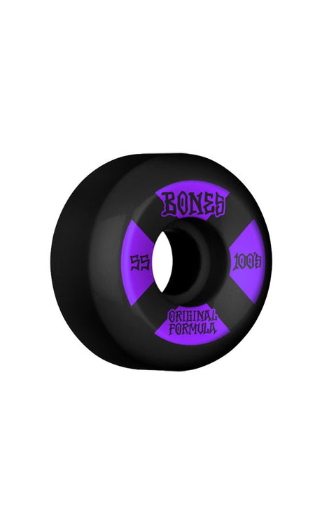 100'S 55Mm V5 #4 Black Sidecut (Jeu De 4) Roues De Skate#Roues SkateBones