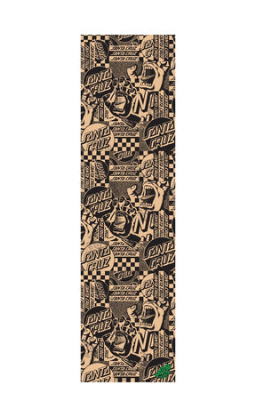 Flier Collage Hand Clear 9 X 33 Plaque De Grip Skateboard#GripsSanta Cruz