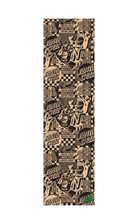 Flier Collage Hand Clear 9 X 33 Plaque De Grip Skateboard#GripsSanta Cruz