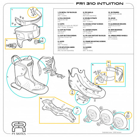 FR1 310 Intuition Roller En Ligne Freeskate#Rollers FreeskateFr Skates