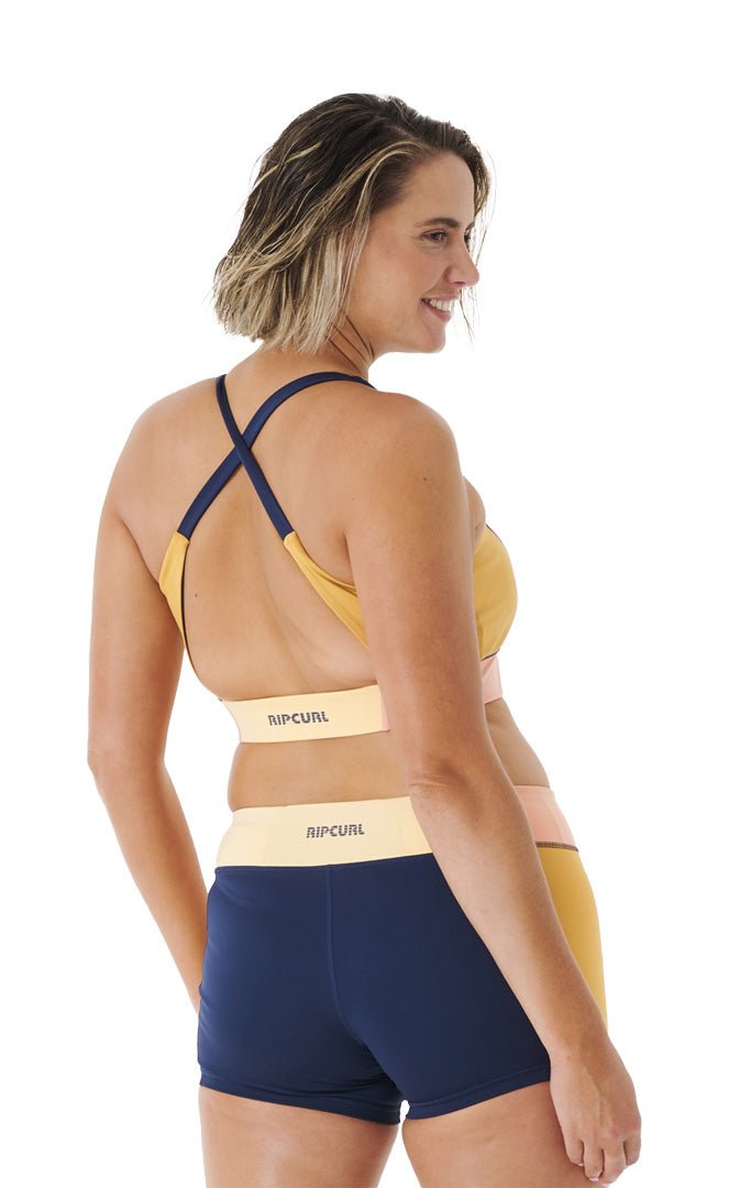 Mirage Aloe Crop Navy Brassiere De Sport Femme#Sous VêtementsRip Curl